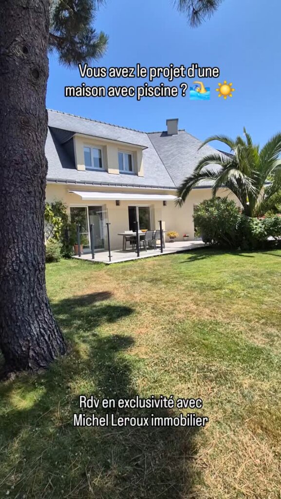 Exclusivité La Baule
 Maison d’architecte de 180 m² dans un quartier prisé
 Cal...