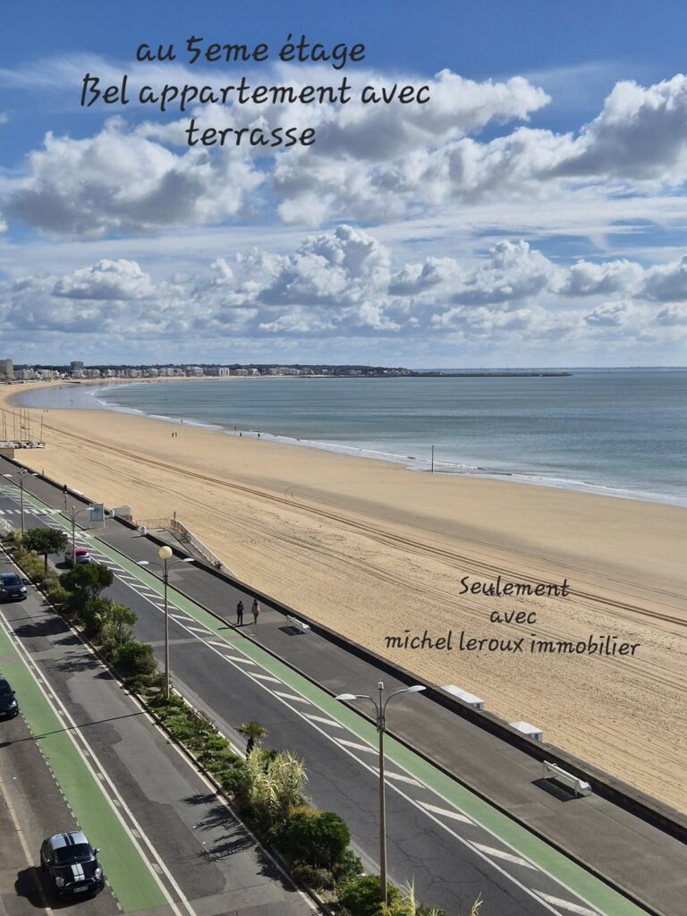 Nouveauté à La Baule,  bel appartement T3 face mer en étage élevé avec terrasse,...